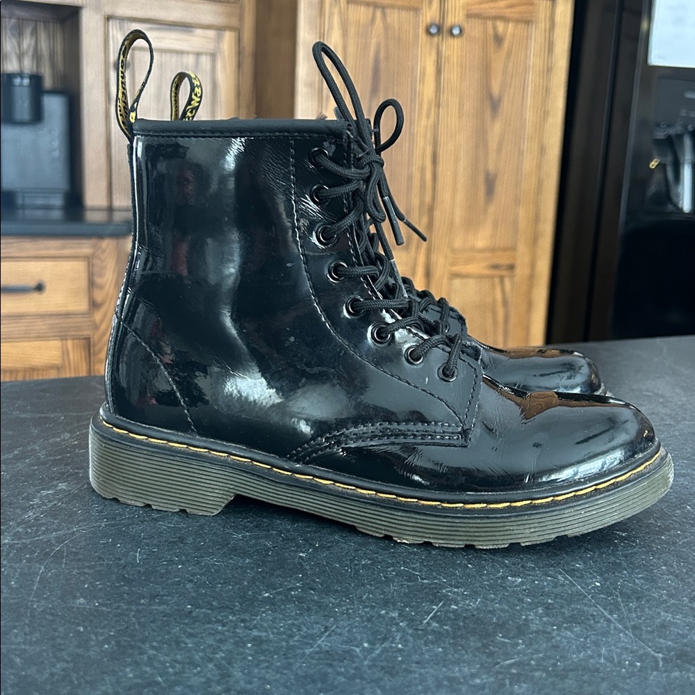 Dr Martens 1460‎ Patent Leather Boots Kids Size 3